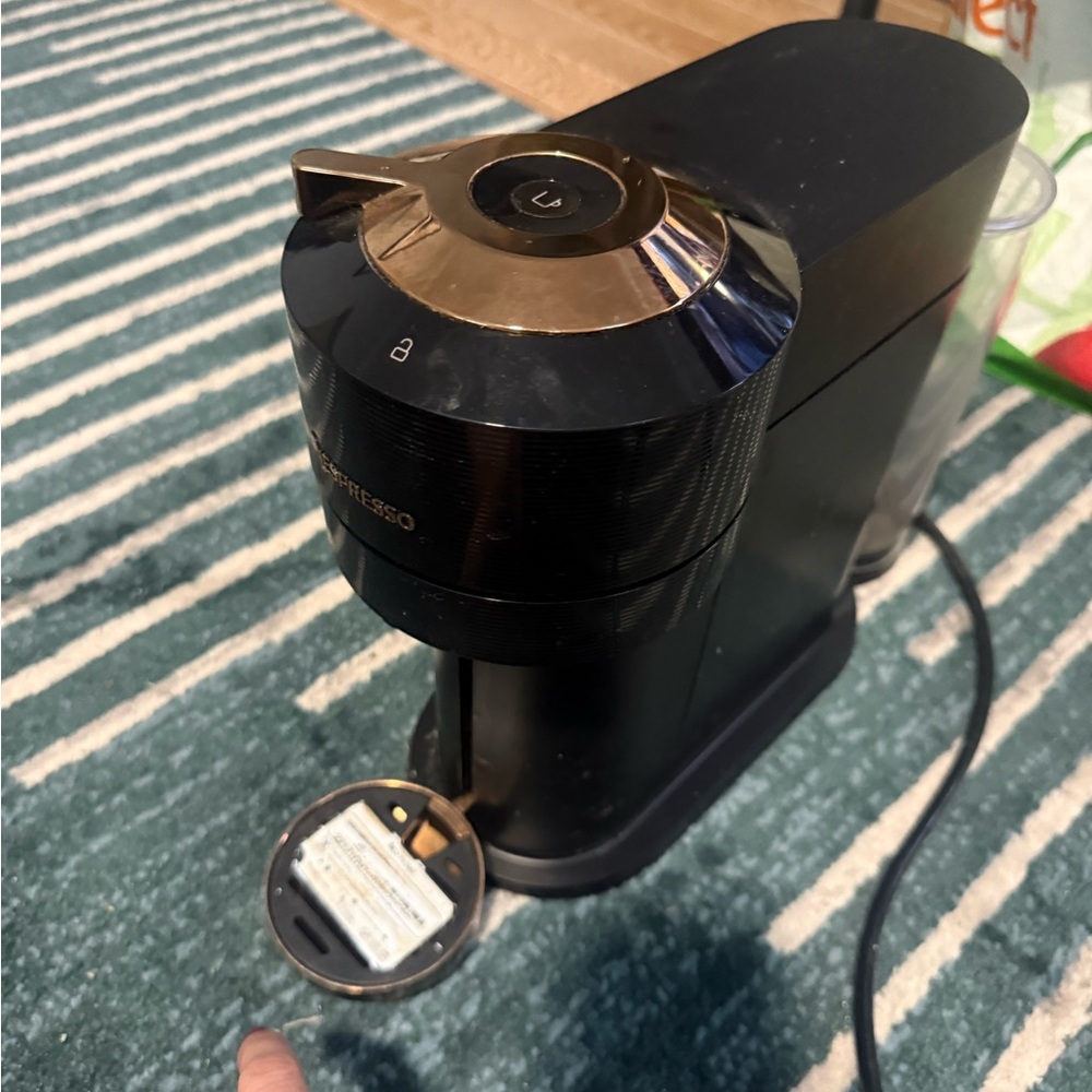 Nespresso Verturo Rose Gold and Black Coffee Maker - Picture 3 of 11
